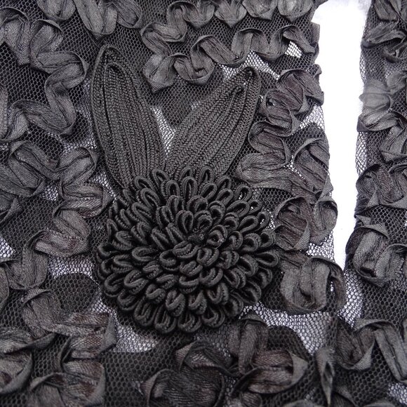 NWT Celsa Black Lace Open Work Cardigan XXL - Picture 12 of 16